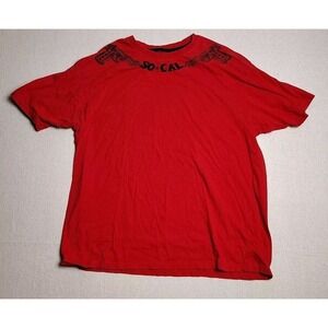 No Fear So Cal Y2K Skater Red XLARGE‎ Streetwear Graphic Short Sleeve T-Shirt EE
